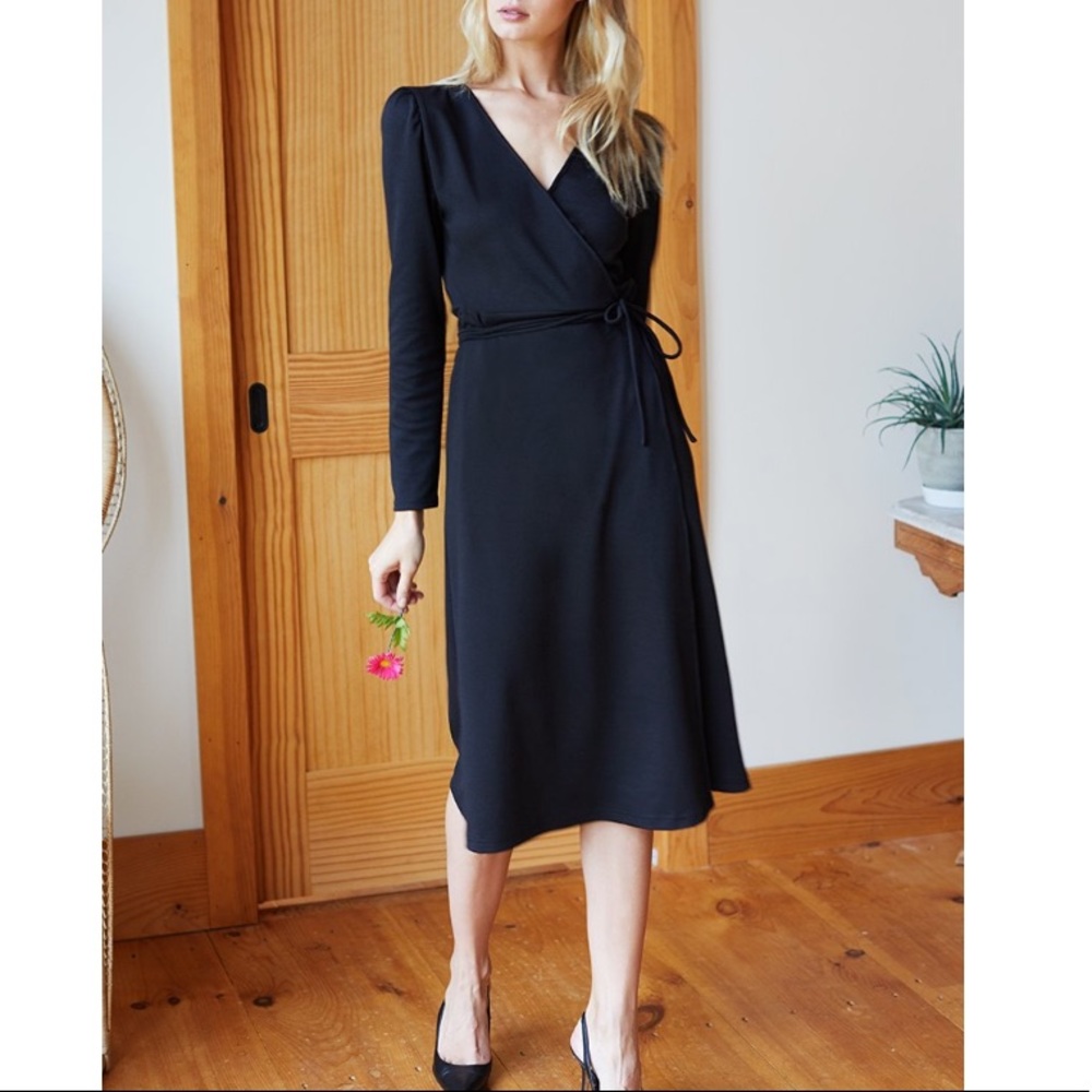 Emerson Fry Ballet Dress- Black Ponte - Picture 2 of 5